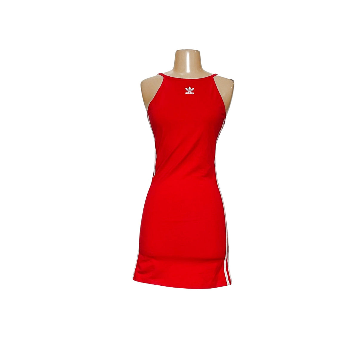 Women's adidas Red Short Sheath Dress