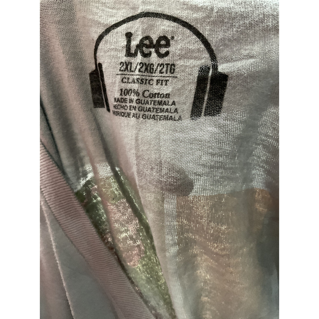 Lee Men's Gray Cotton T-Shirt - 2XL