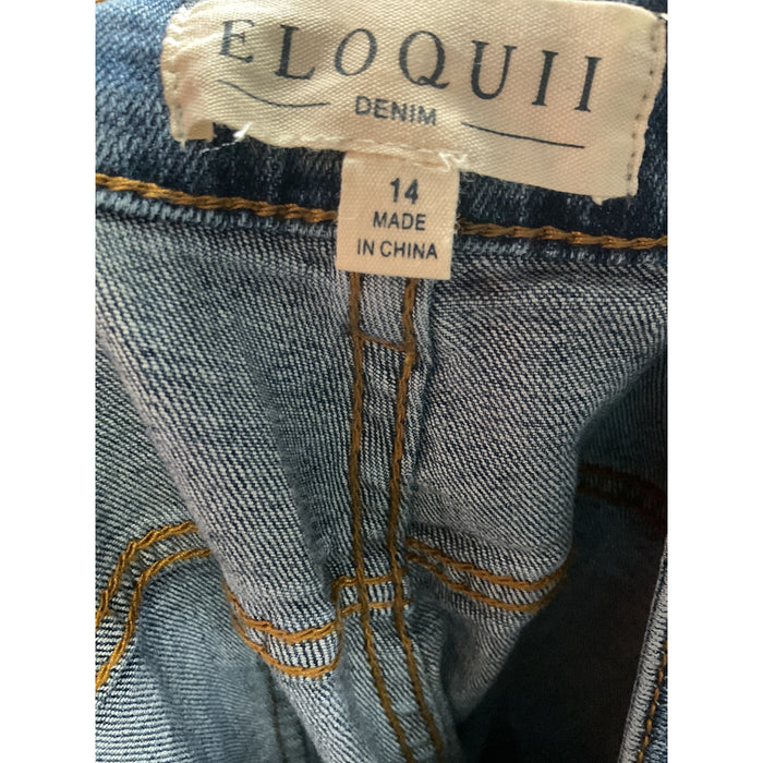 ELOQUII Blue Ankle Jeans Size 14