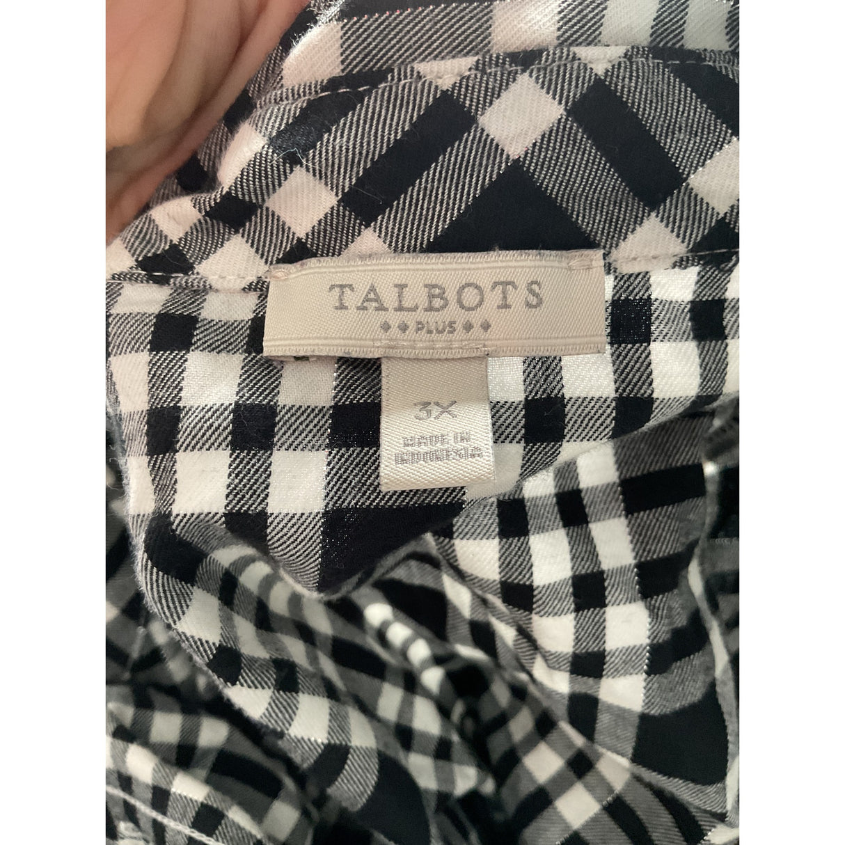 Talbots Multicolor 100% Cotton Button-Up Top 3X