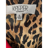 Kasper Red Basic Blazer Size 8