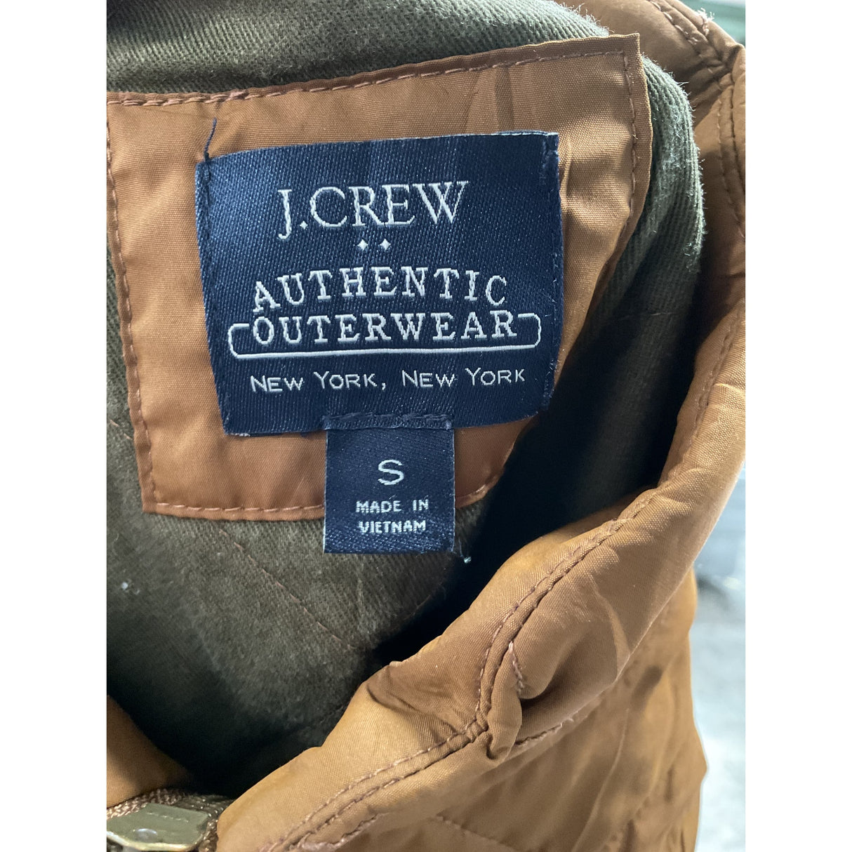 J.Crew Brown Men's Anorak Vest, Size S