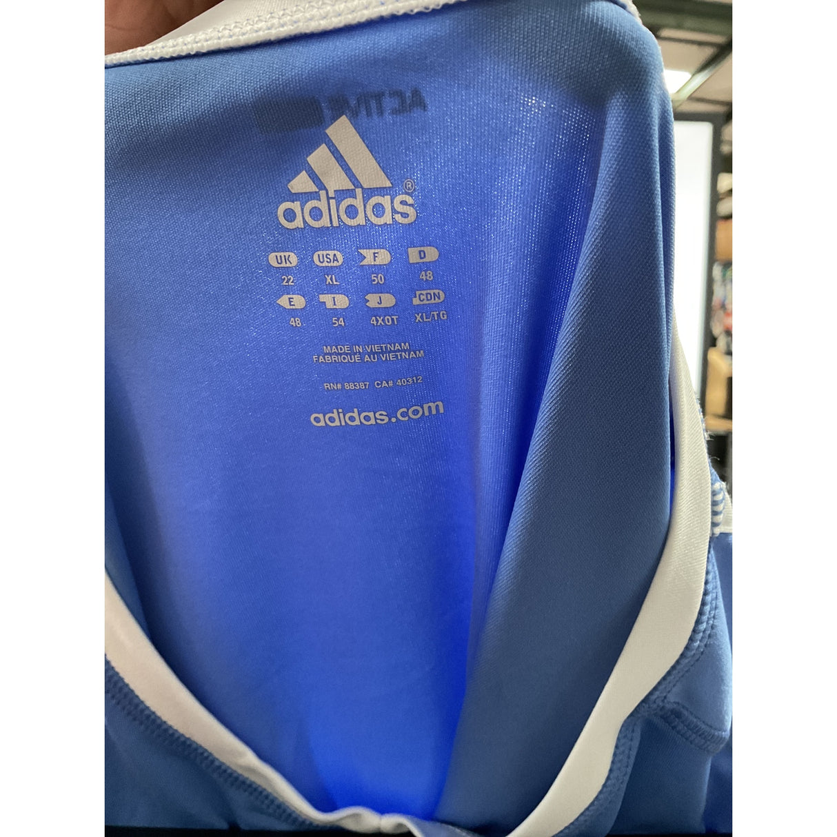 Adidas Blue Pullover Sweater XL - 28 in Length