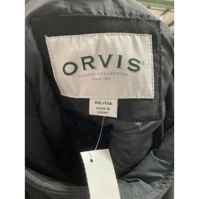 Orvis Black 2XL Nylon Anorak Vest