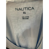 Nautica Blue Canvas Blouse - XS