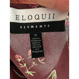 ELOQUII Multicolor Blouson Dress, Size 16