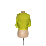 ZARA Green Button-Up Top, Size M