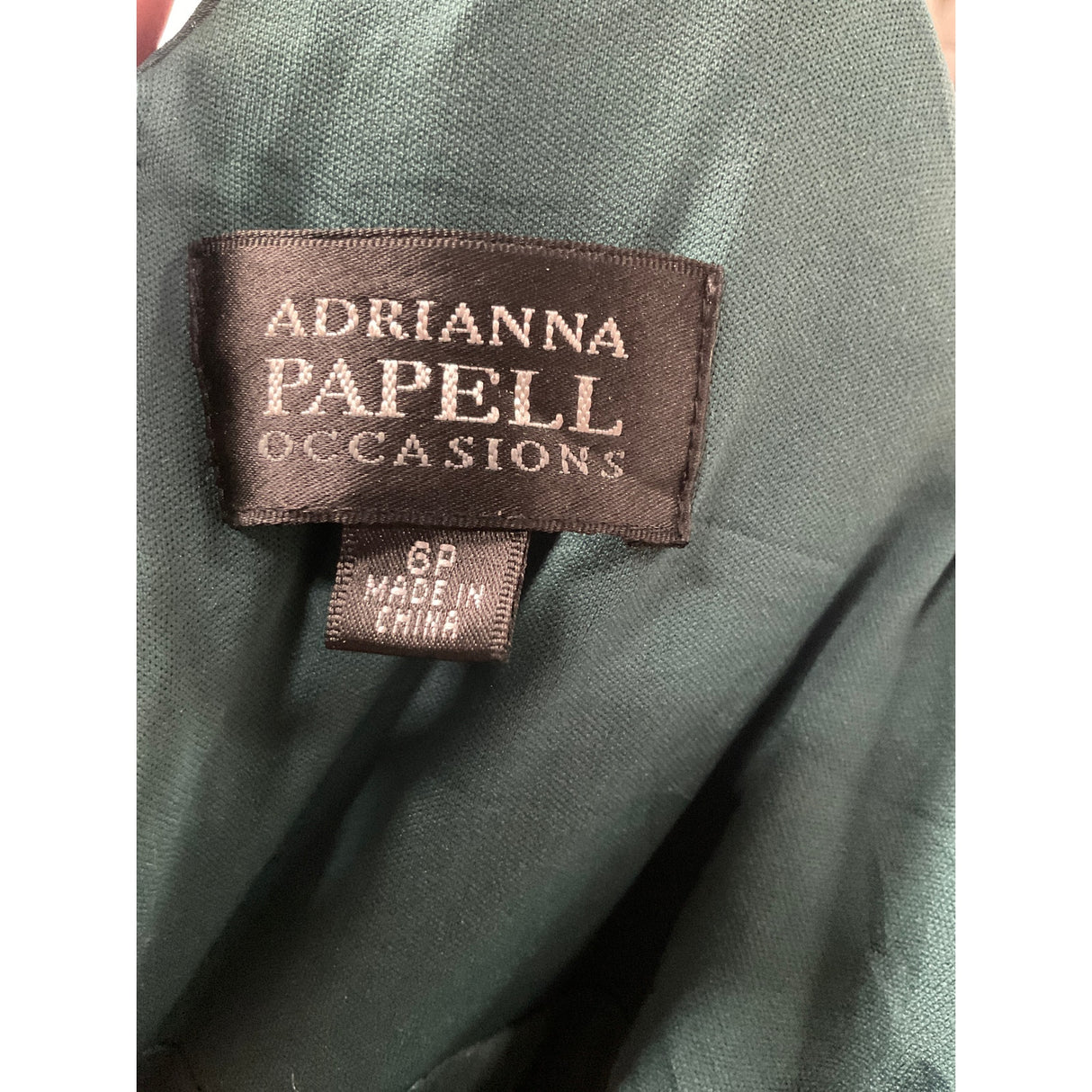 Adrianna Papell Green Maxi Dress - Size 6P