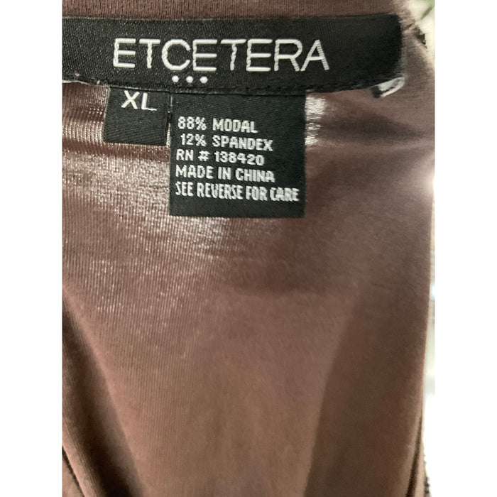 Etcetera Brown Modal Blouse XL