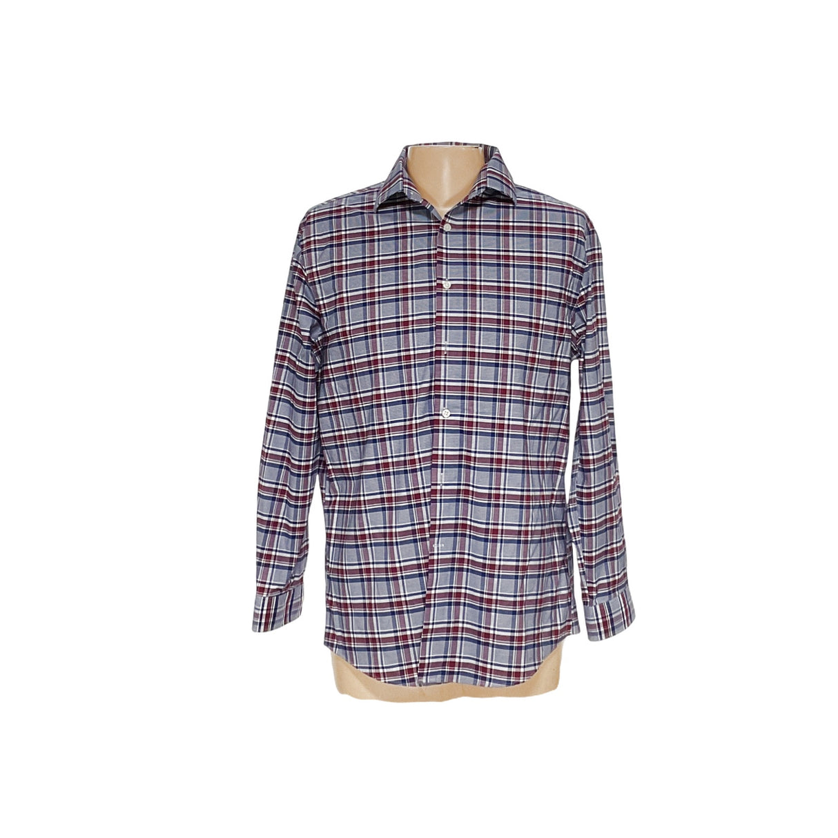 Mens MK Plaid Button-Down Shirt - L