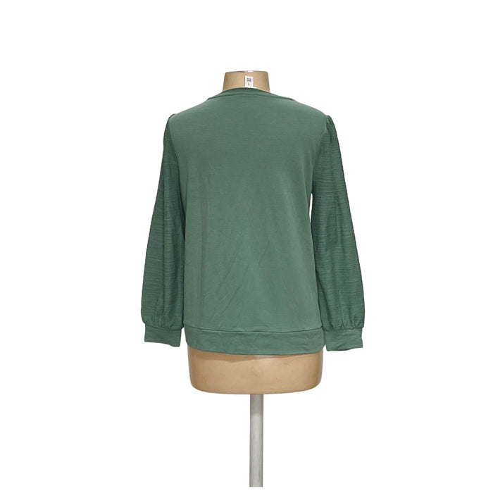 Chico's Green Sweatshirt - Size 1