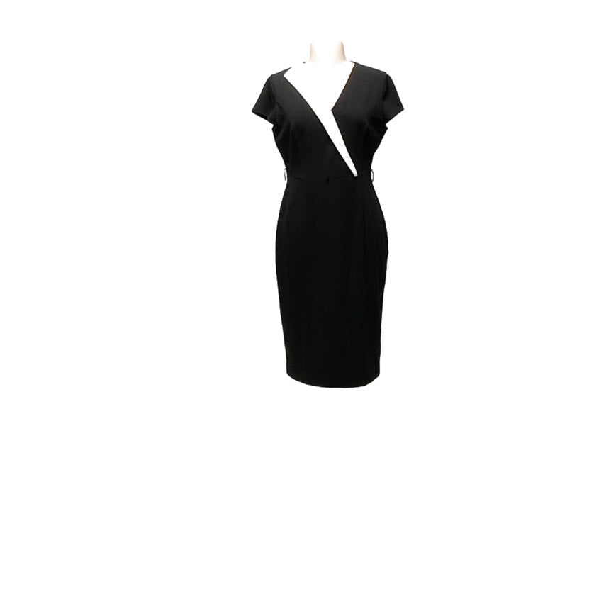 Calvin Klein Midi Dress in Black, Size 12