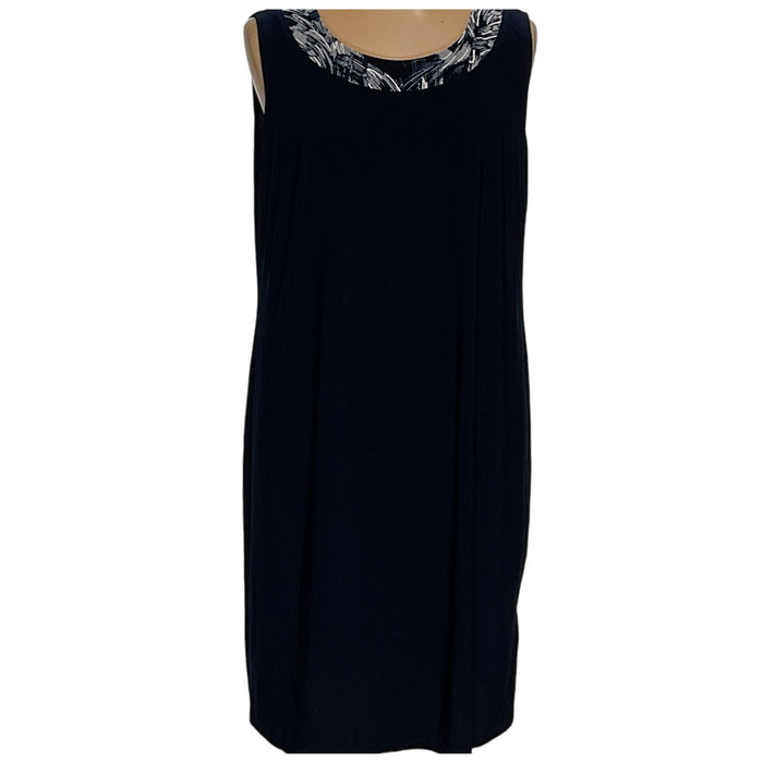 R & M RICHARDS Blue Plus Size A-Line Dress