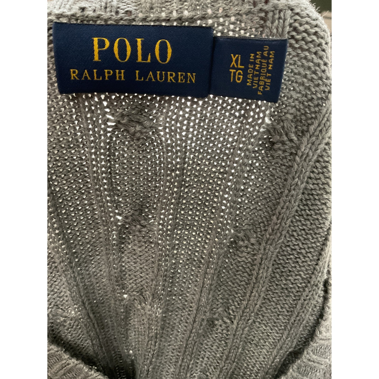 Polo Ralph Lauren Gray Women's XL Sweater