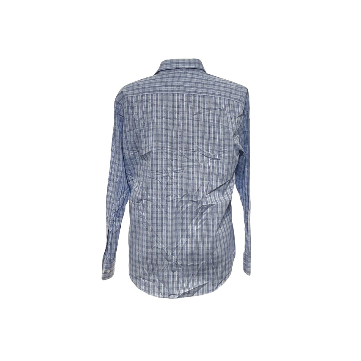 Banana Republic Blue Gingham Dress Shirt, 16/16.5