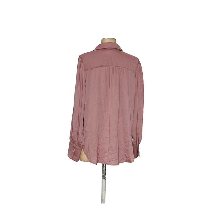 Banana Republic Pink Polyester Blouse - Women's M