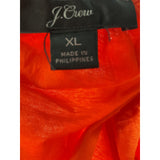 J. Crew Orange XL Cotton Blouse