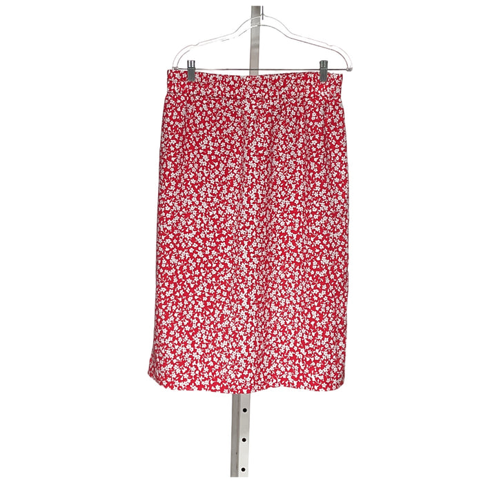 J. Crew Red A-Line Polyeser Skirt - Size M