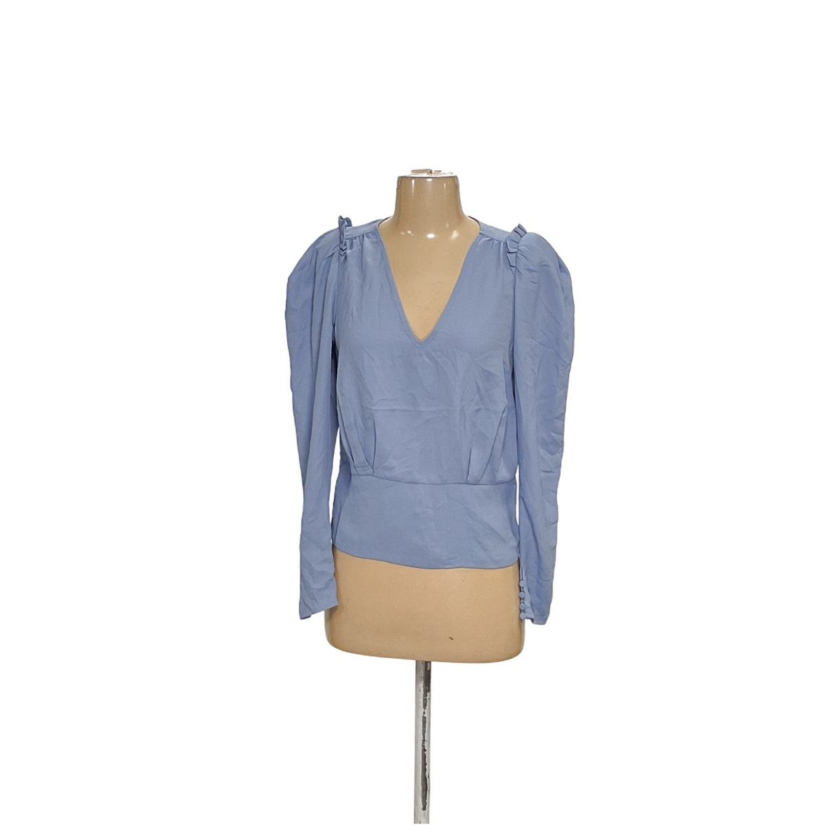 Express Blue Polyester Blouse - Women's Size S