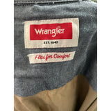 Wrangler Brown Cotton Button-Up Shirt XL