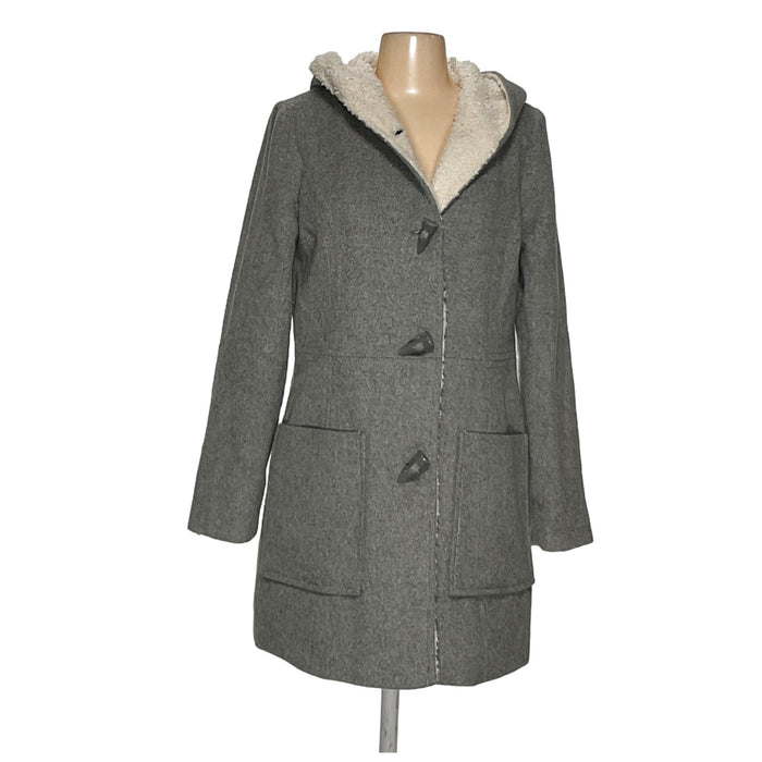 Jessica Simpson Gray Wool Overcoat - Women's M