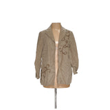 Coldwater Creek Beige Linen Cardigan - Women's Size P12