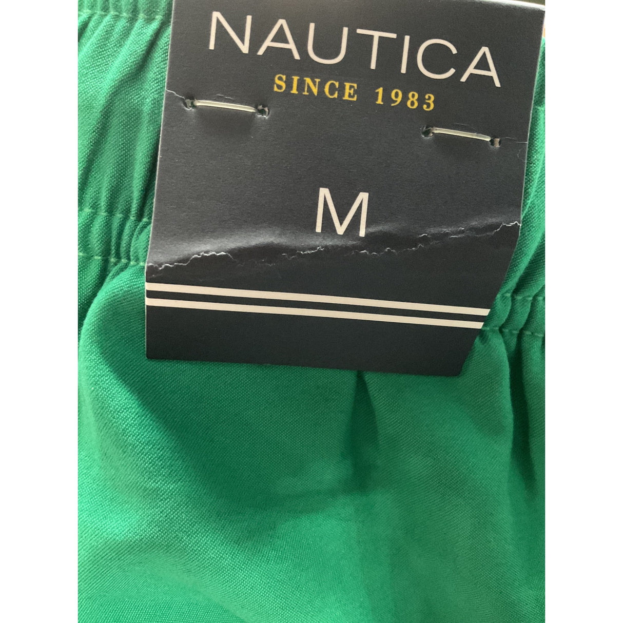 Nautica Men's Green Polyester Athletic Shorts - Size M