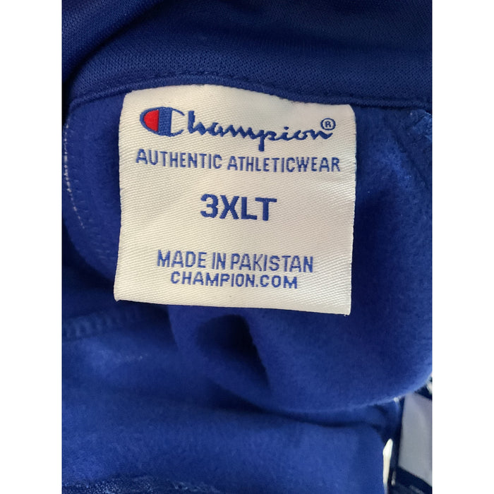 Champion Blue Cotton Full Zip 3XLT Sweater