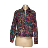 Chico's Cotton Multicolor Blazer