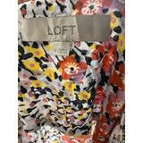 LOFT Multicolor Rayon Blouse - Women's M