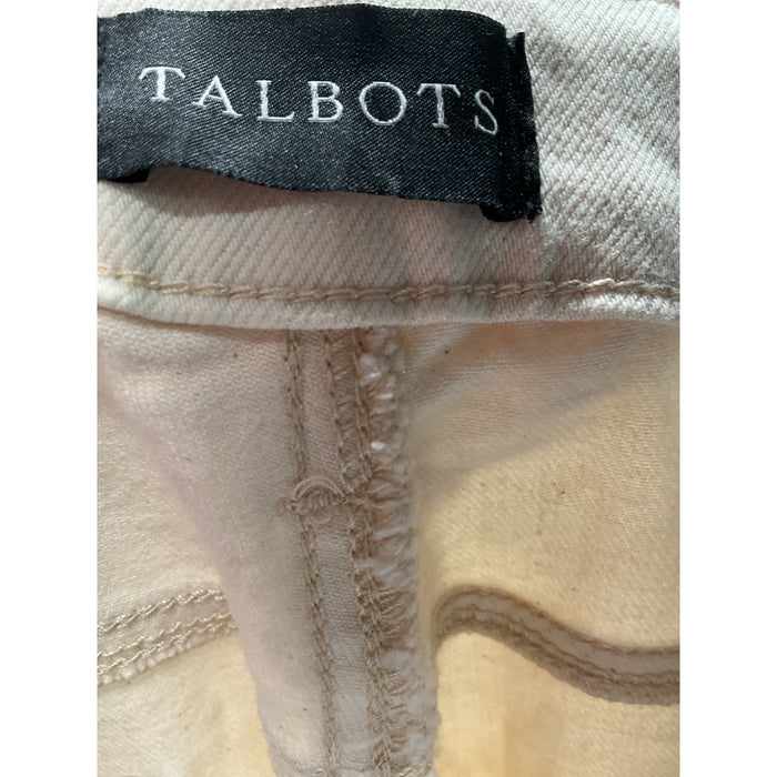 Talbots Beige Ankle Jeans - Women's Size 16