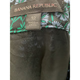 Banana Republic Green Floral Mini Skirt Size 12