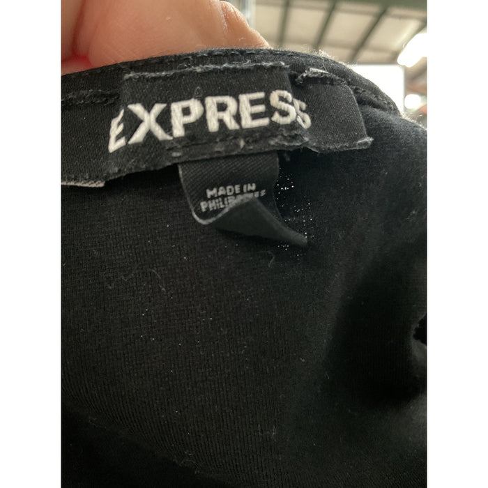 Express Black Polyester Blouse XS