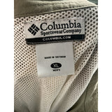 Columbia Green Nylon Button-Up Shirt XL