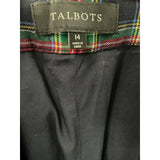 Talbots Green Plaid Wool Pants - Women's Size 14
