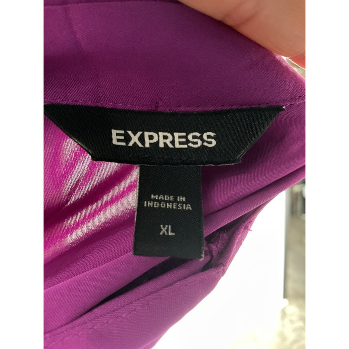 XL Purple Express Cotton Blouse