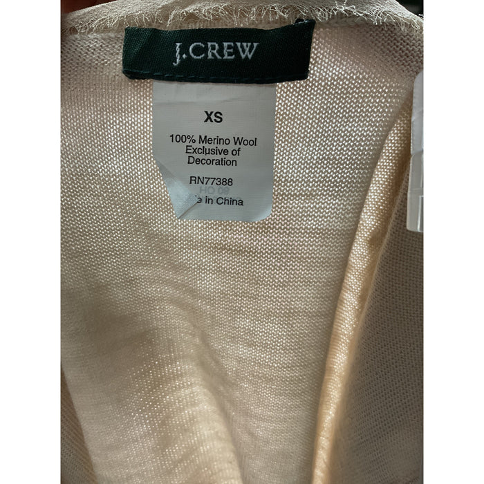 J. Crew Cream Merino Wool Blouse XS