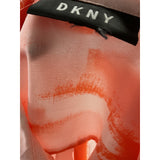 DKNY Orange Button-Up Top (Women's L)