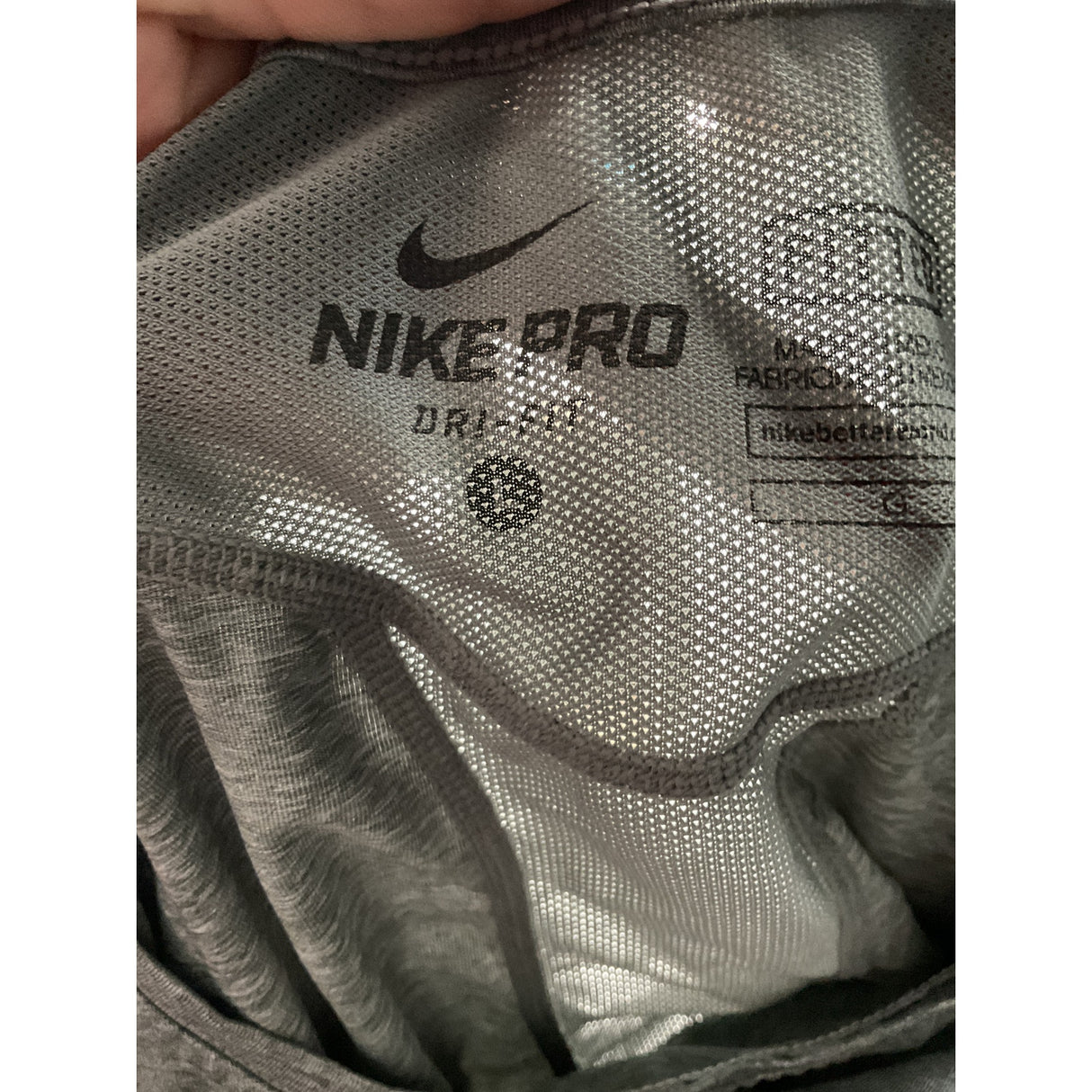 Nike Men's Gray Activewear Top