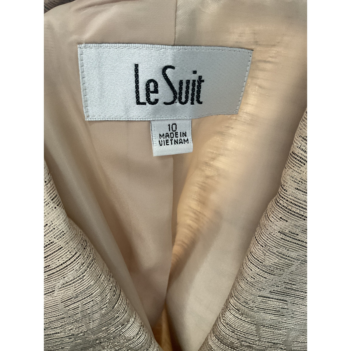 Le Suit Gold Blazer - Women's Size 10