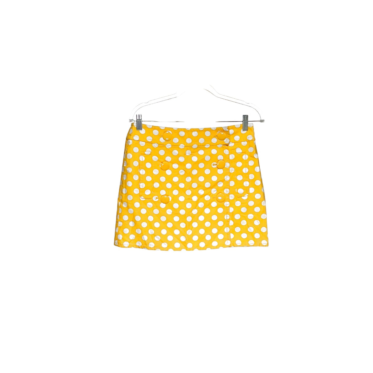 J. Crew Yellow Polka Dot Mini Skirt - Size 4