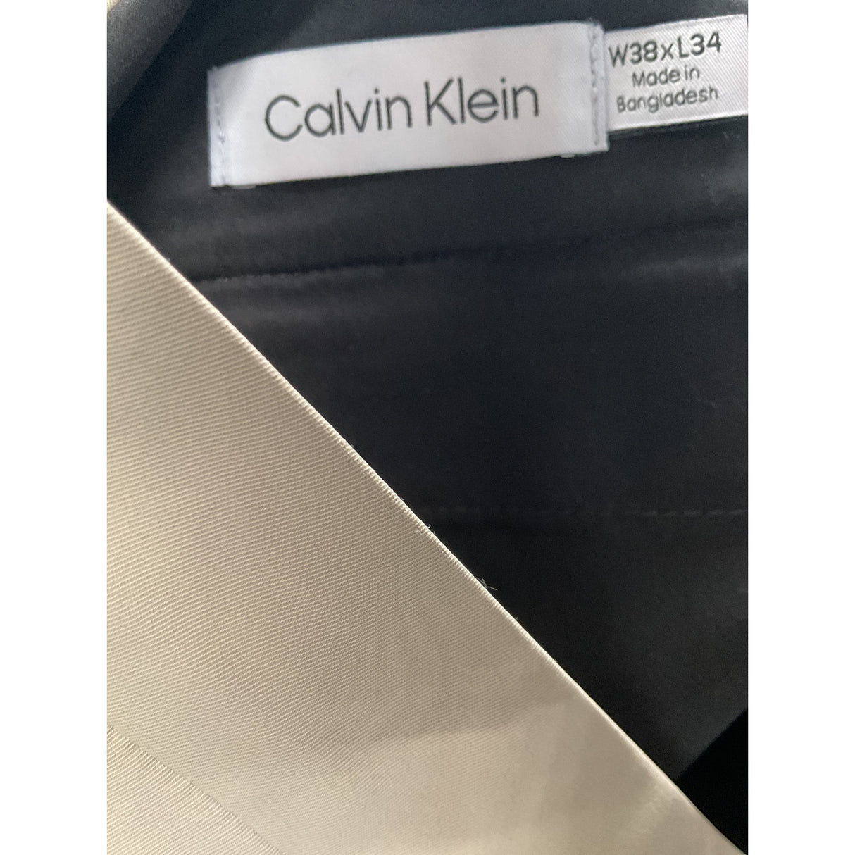 Calvin Klein Men's Beige Dress Pants