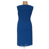 Nine West Blue Midi Shift Dress Size 14