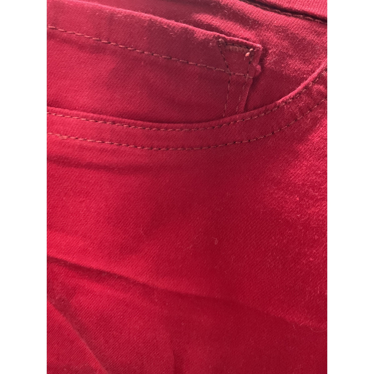 Lee Red Cotton Skinny Leg Pants - Size 18