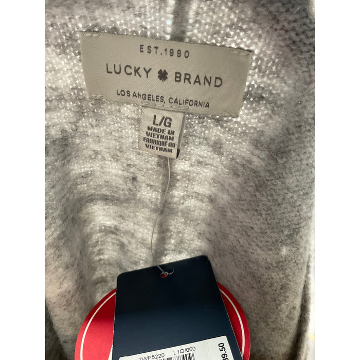 Lucky Brand Gray Pullover Sweater - Women's L