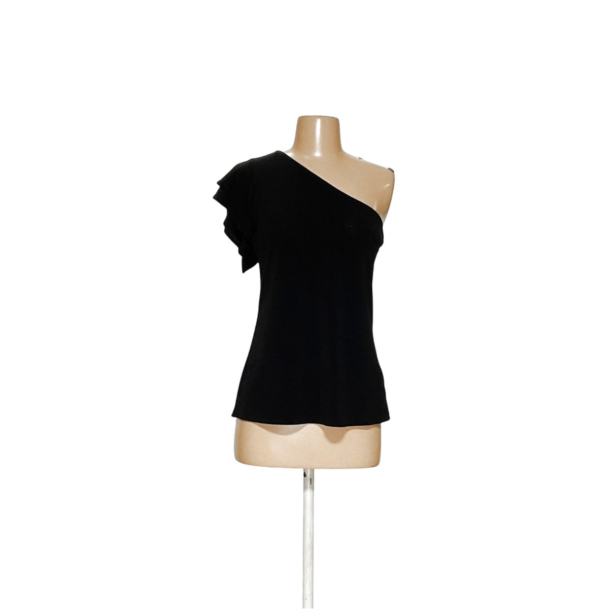 BR Black Polyester Blouse, Size S