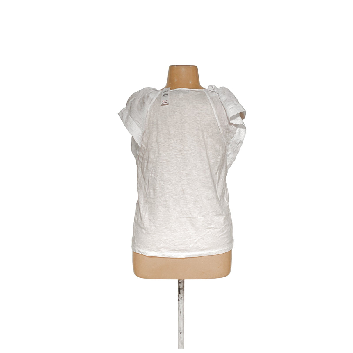 LOFT White Cotton Blouse - Women's L