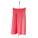 J. Crew Pink Polyester A-Line Midi Skirt