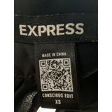 Express Black Satin Blouse