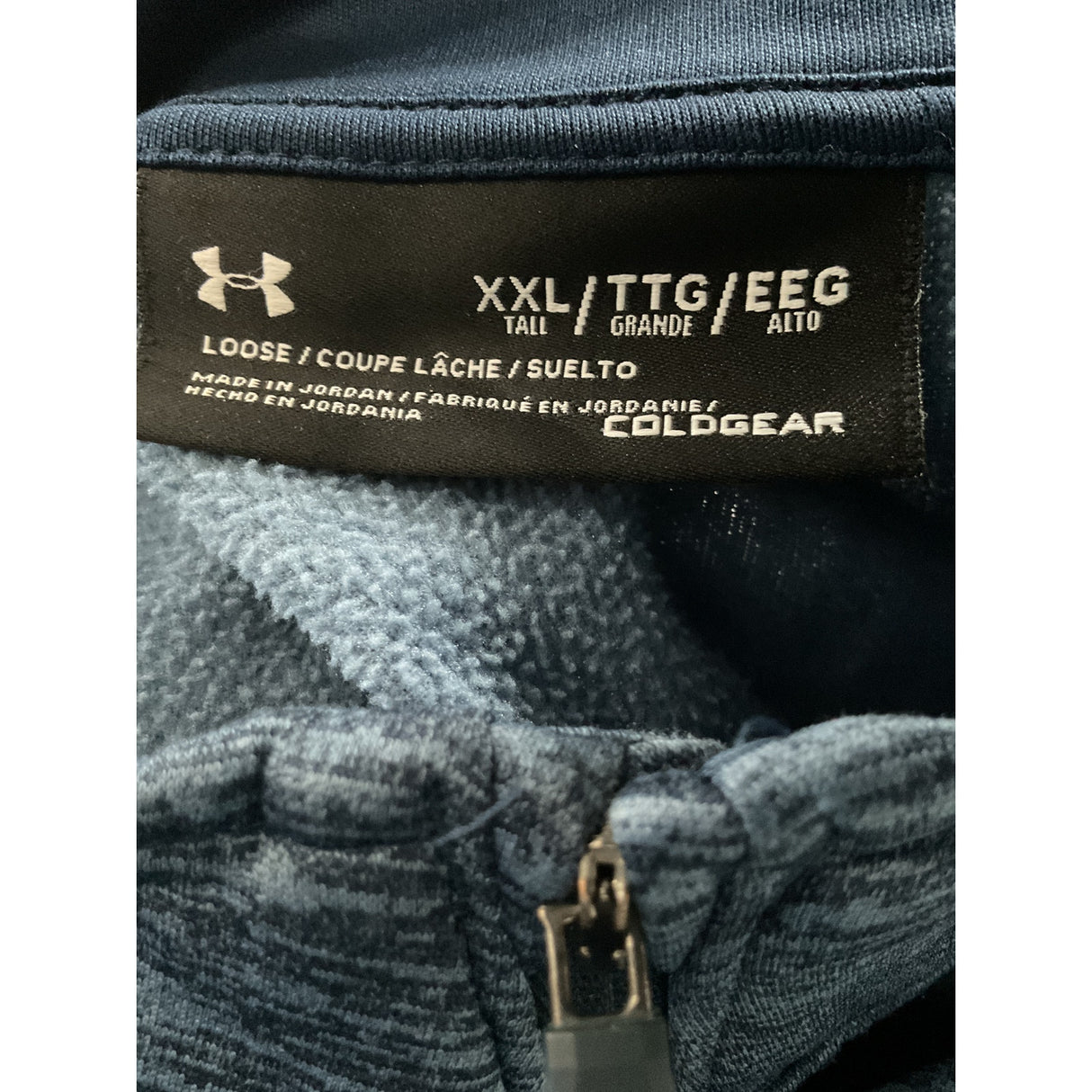 Under Armour Blue Henley Sweatshirt XXL